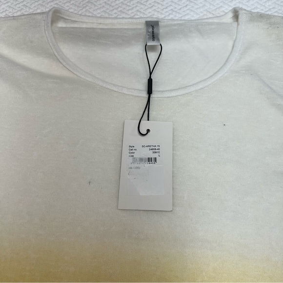 NWT😍SOYA Concept White Yellow Ombre Short Sleeve T-Shirt Size L - Picture 7 of 10